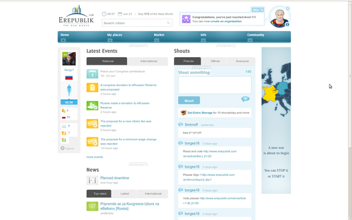eRepublik - eRepublik - Введение в игру. Часть вторая. 